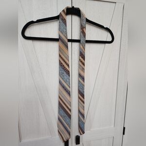 Wembley Tan and Blue Patterned Tie